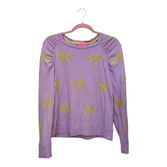 Lilly Pulitzer Aldean palm sweatshirt - Picture 2 of 9